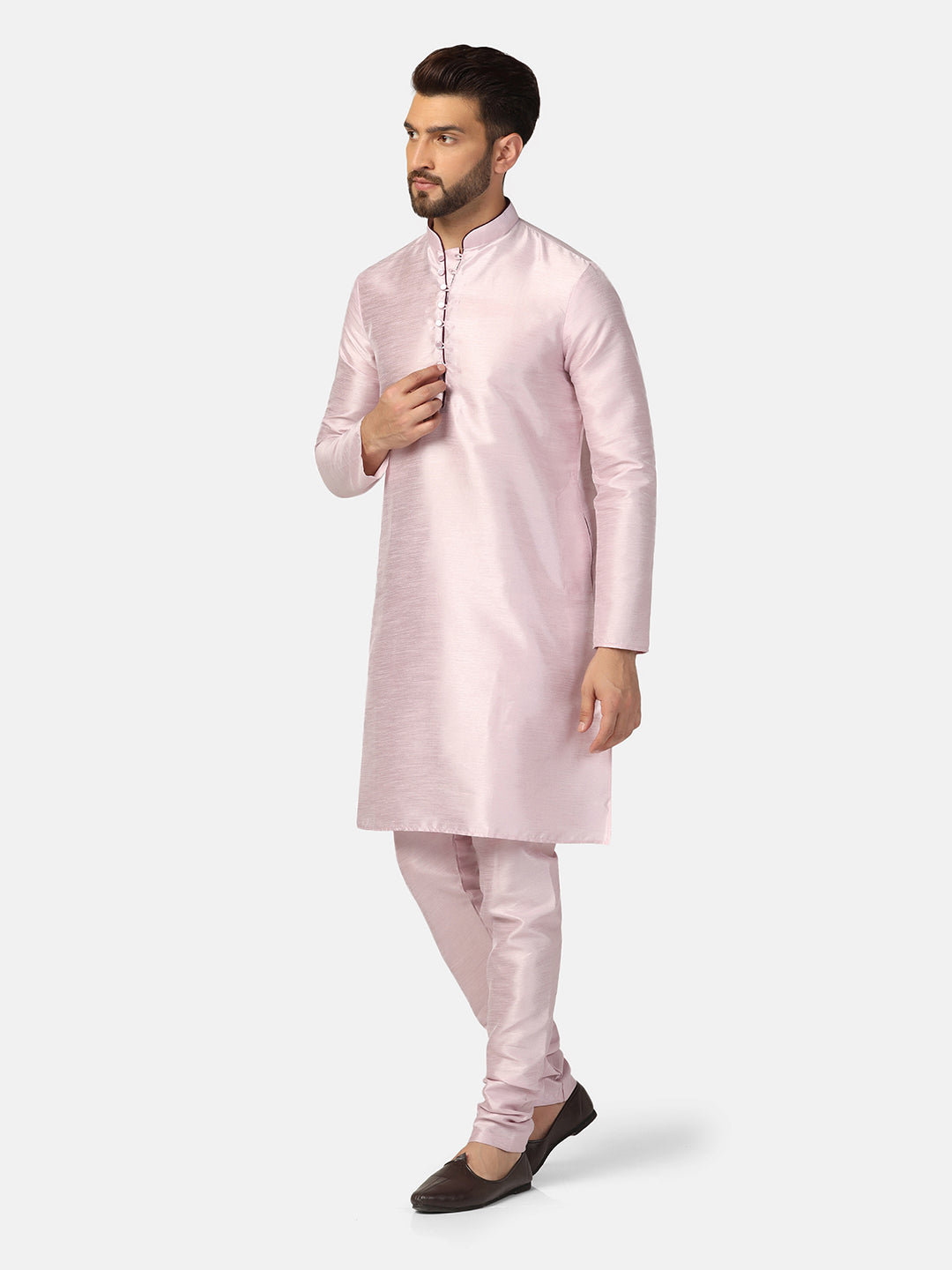 Men Dupion Kurta Set - Tahvo India