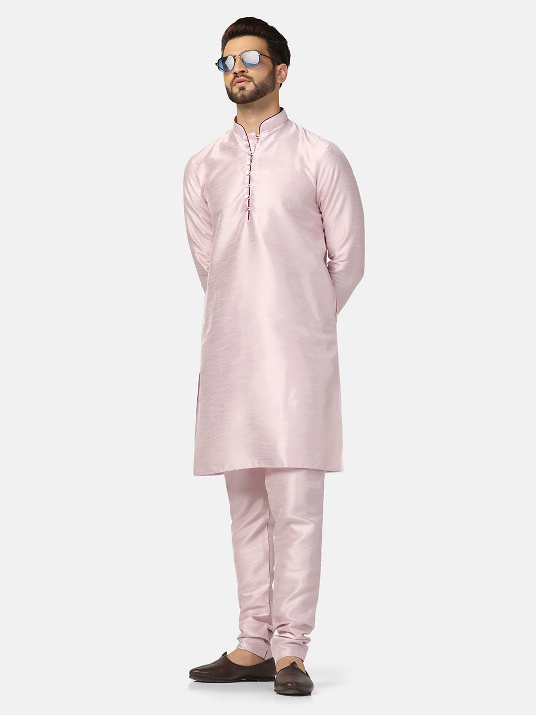 Men Dupion Kurta Set - Tahvo India