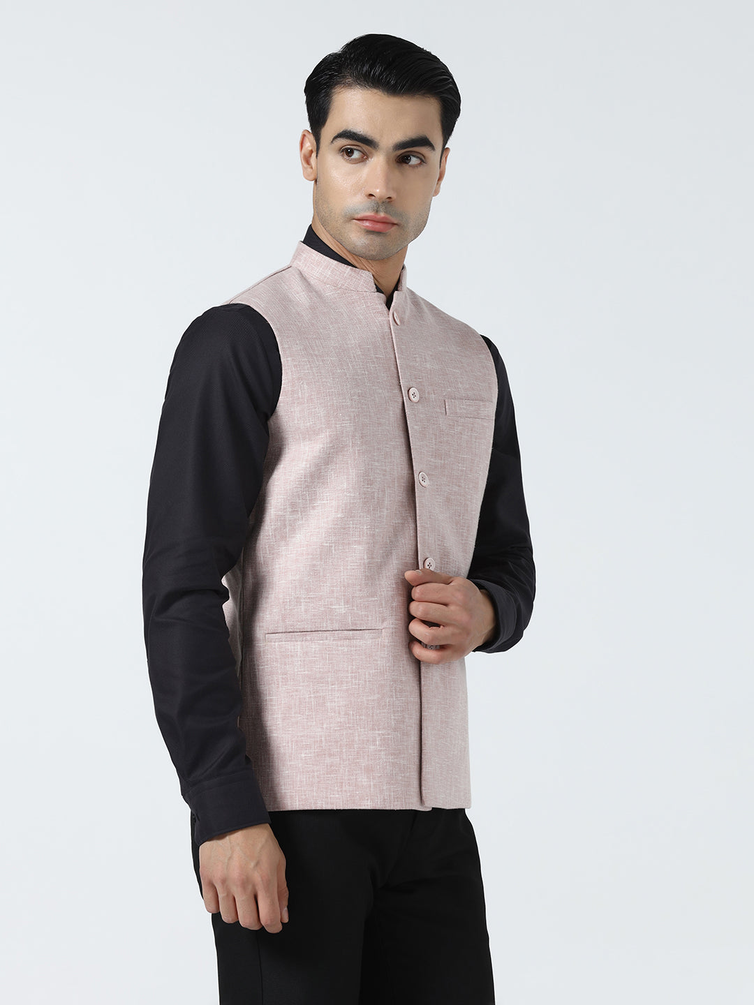 Men Pink linen Jacket for men