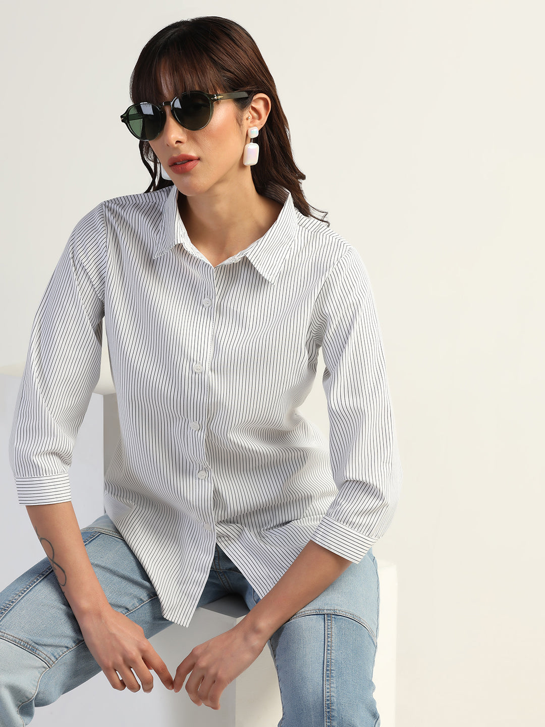Women Striped Shirt - Tahvo India