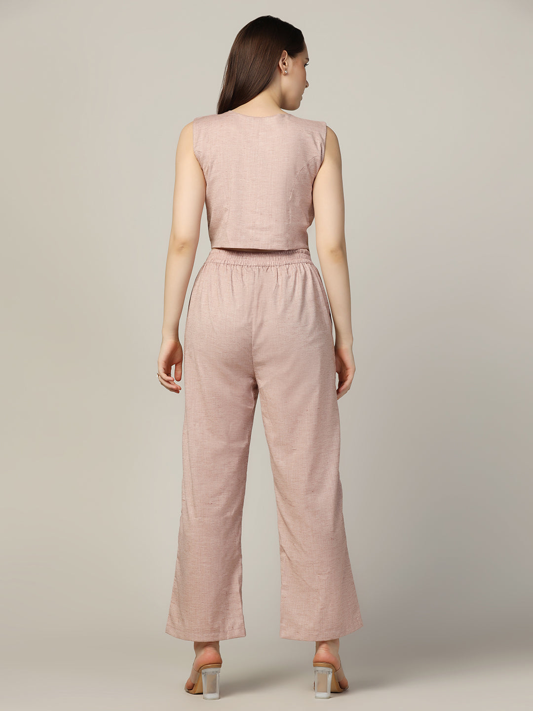 Women linen waistcoat with trousers - Tahvo India
