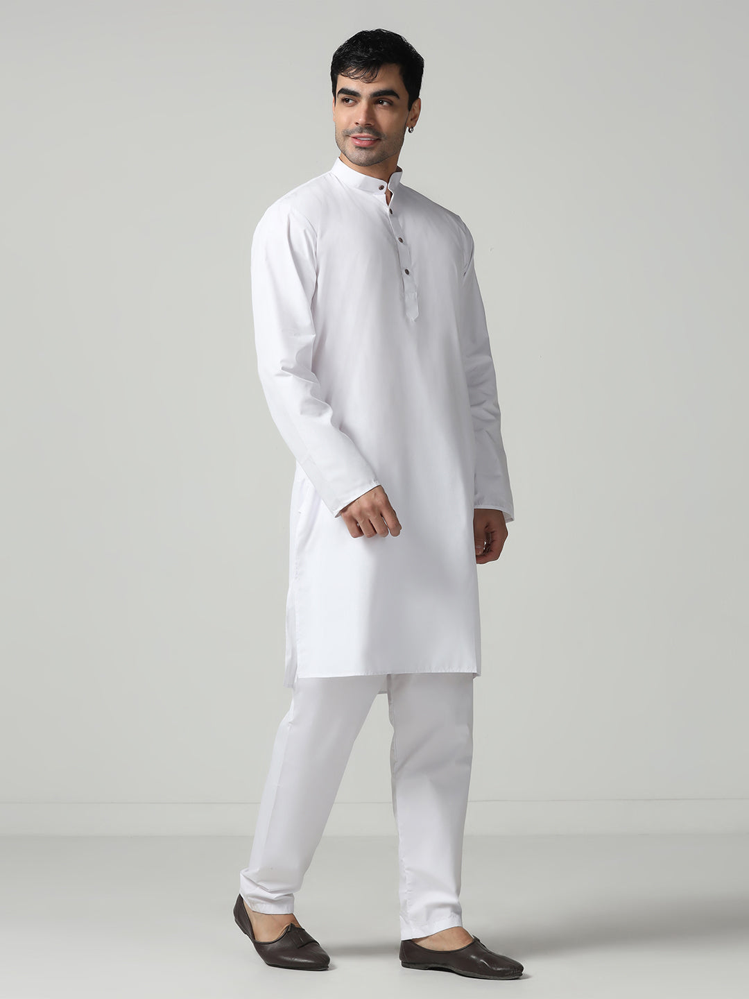 Men White Kurta Set