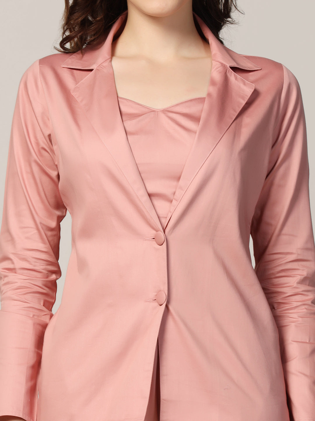women Cotton trousers with blazer and inner - Tahvo India