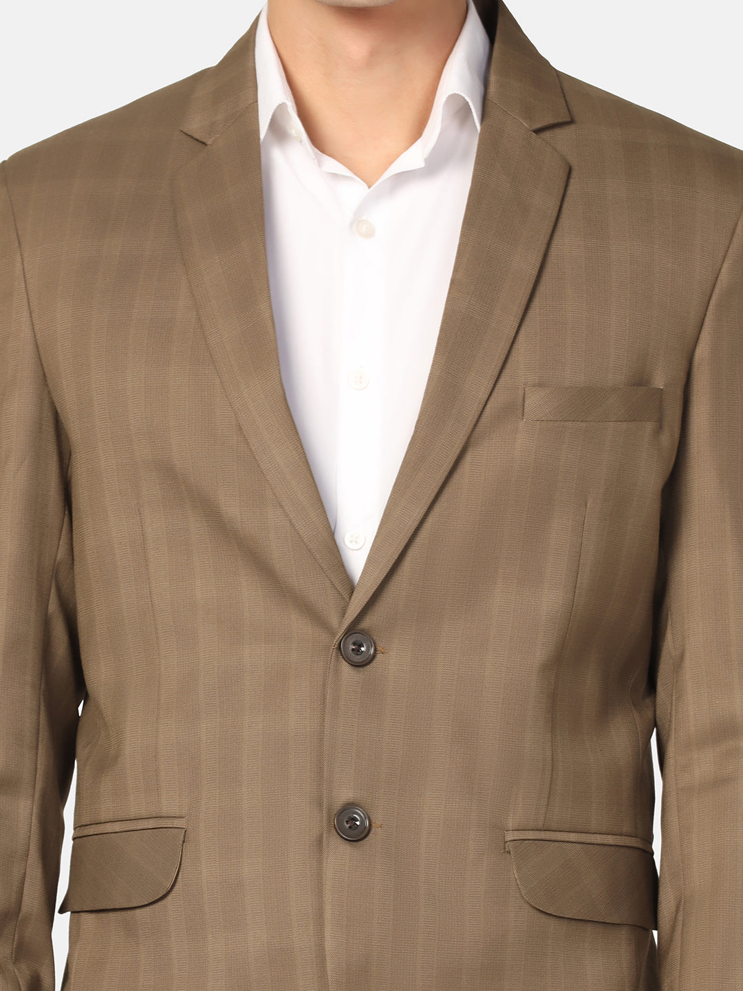 Tahvo Men Brown Check Blazer