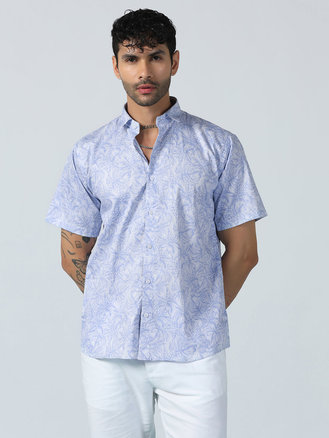 Afloat Flora Half Sleeve Shirt - Tahvo India