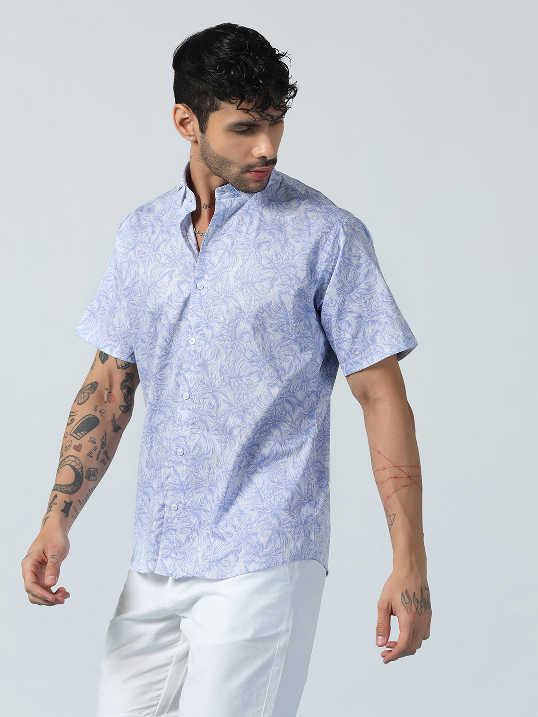 Afloat Flora Half Sleeve Shirt - Tahvo India