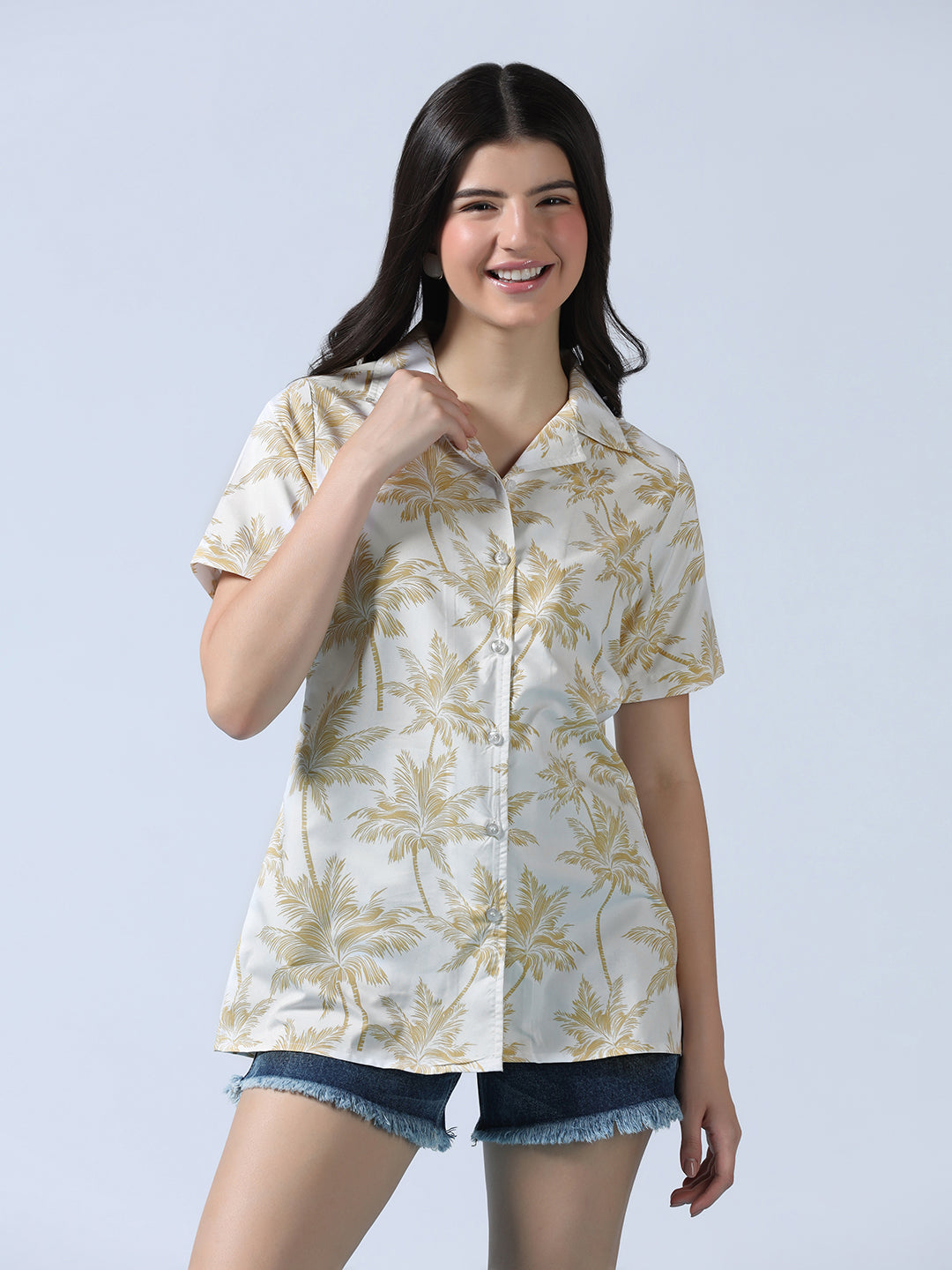 Women Relaxed Printed Shirt - Tahvo India