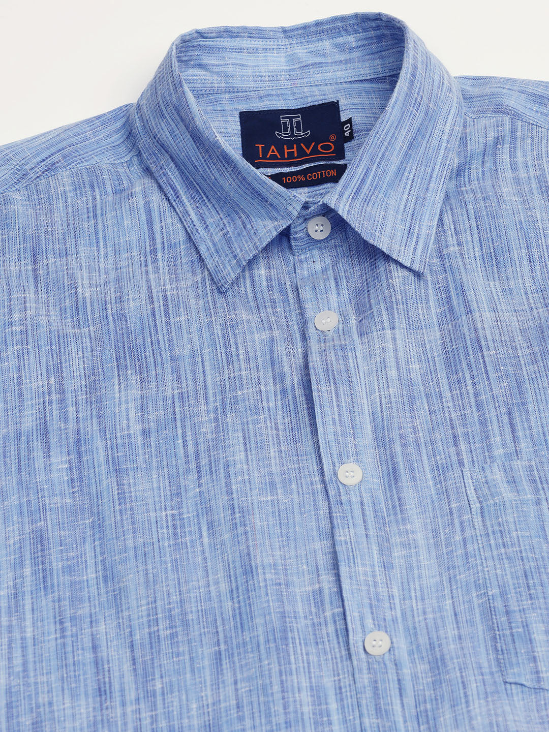 Men Casual Blue Shirt - Tahvo India
