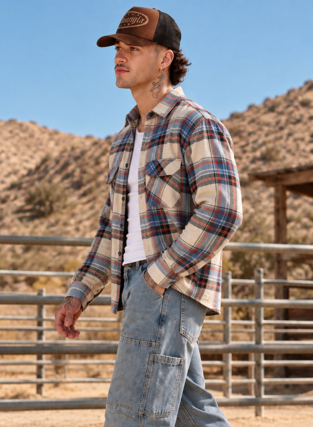 Checked Flannel Boxy fit Shirt