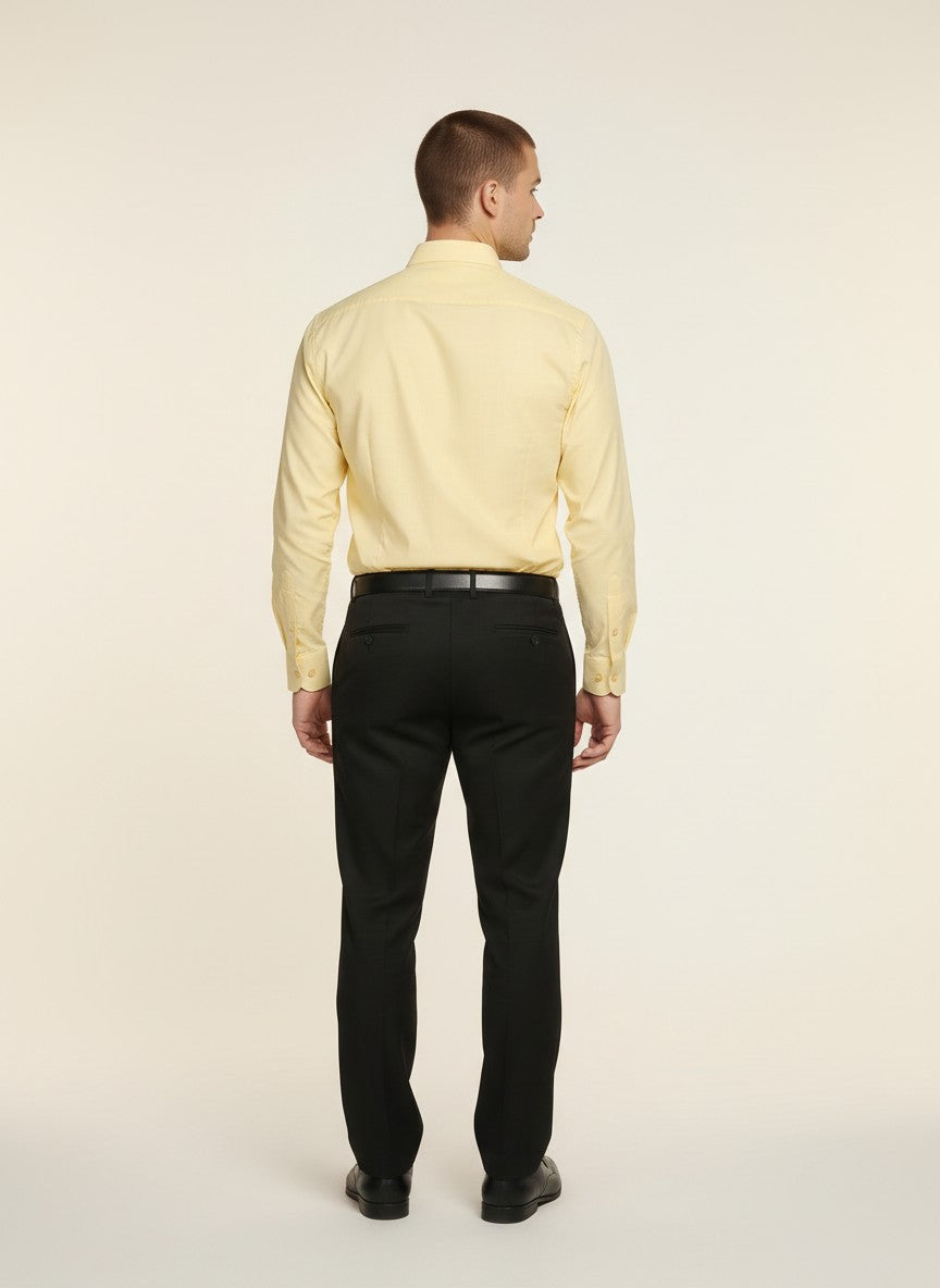 Men Solid Yellow Shirt