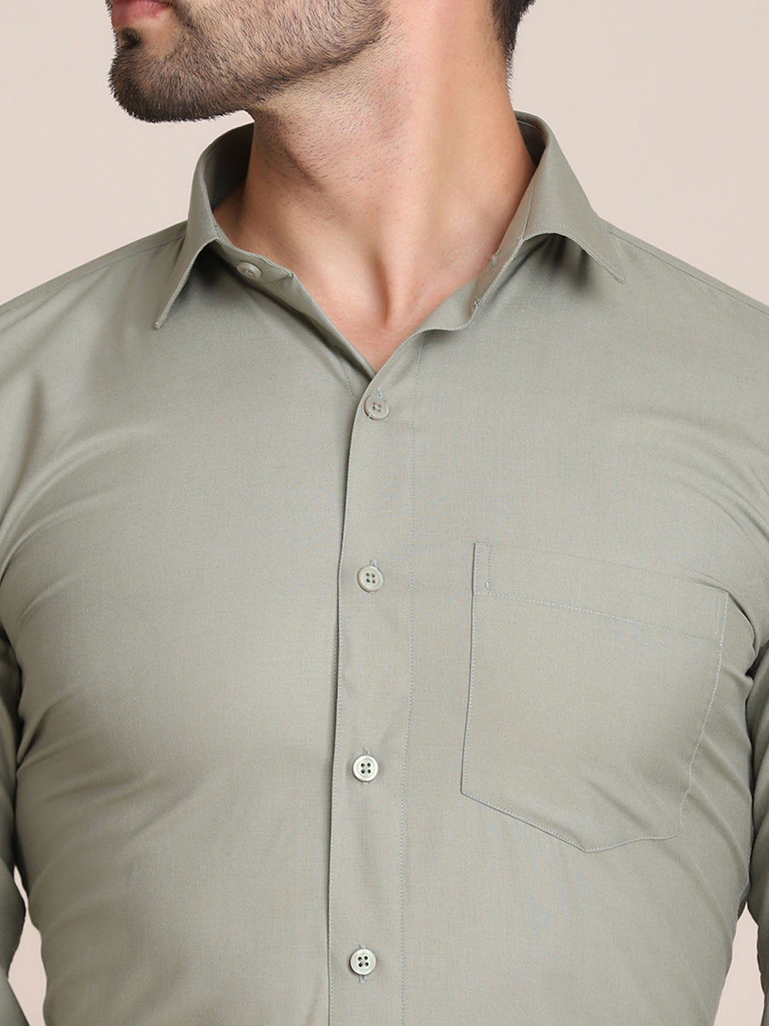 Men Formal Solid Shirt - Tahvo India