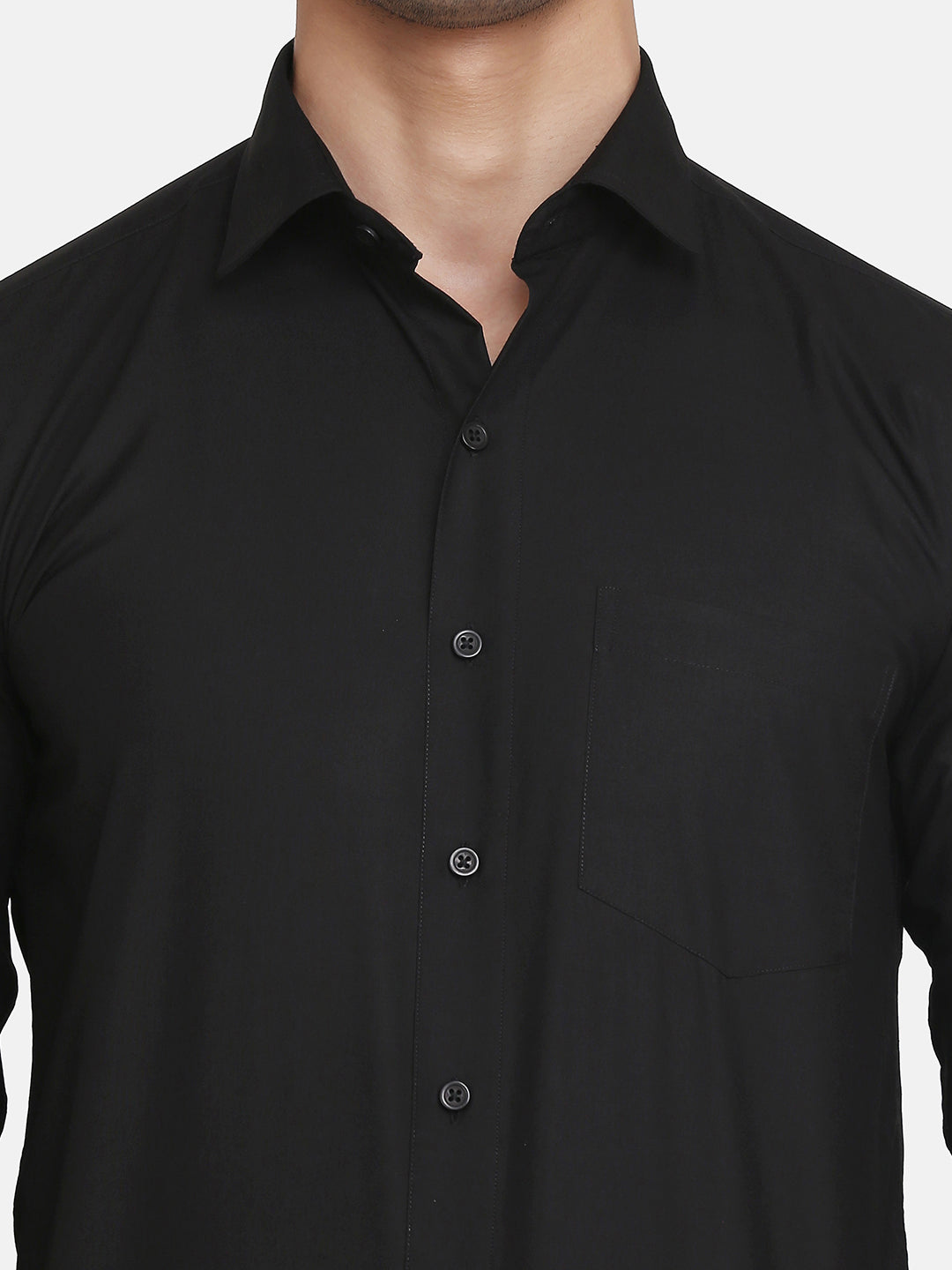 Men Black Formal Shirt - Tahvo India