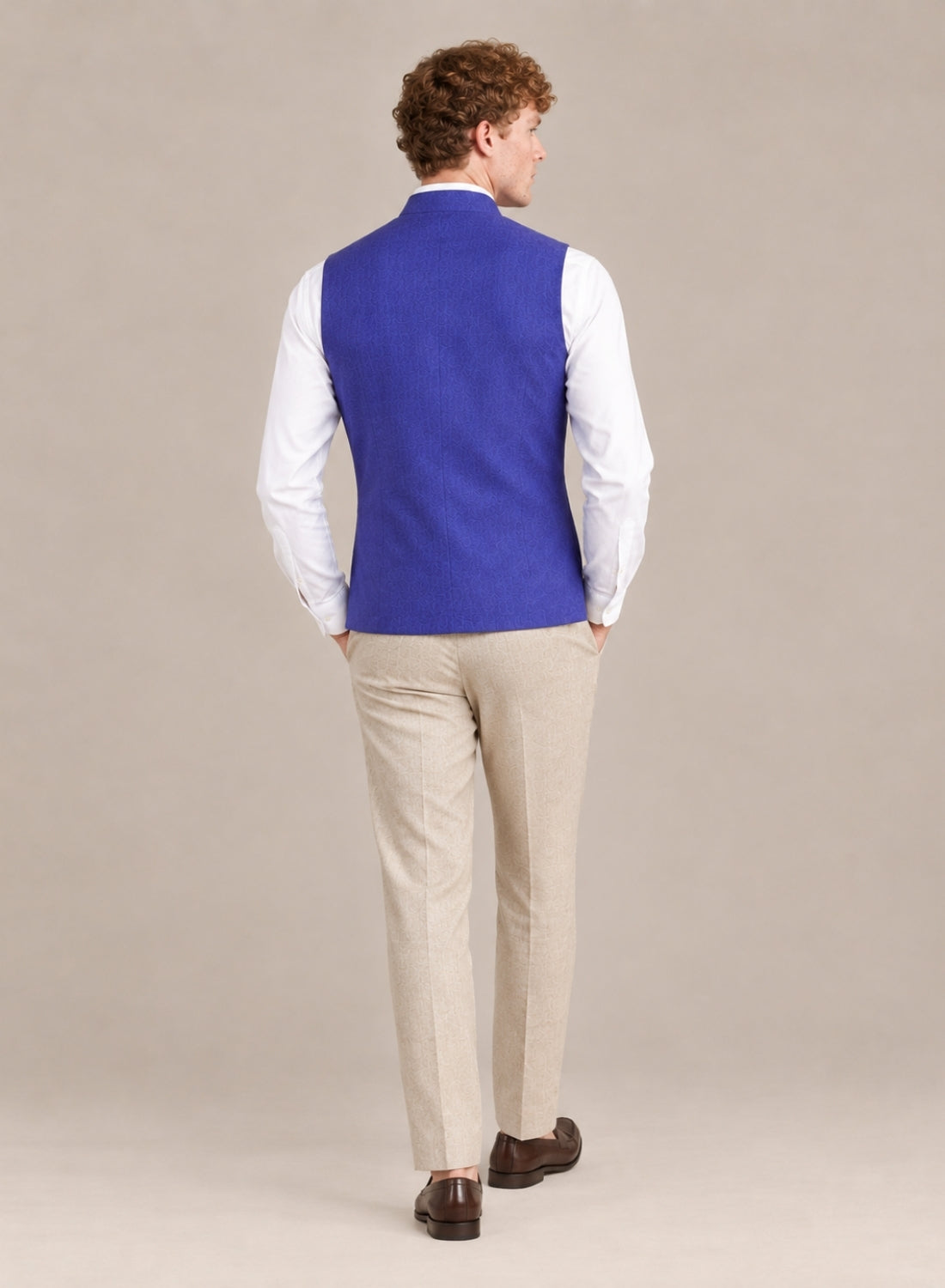 Men Purple 9 Button Nehru Jacket