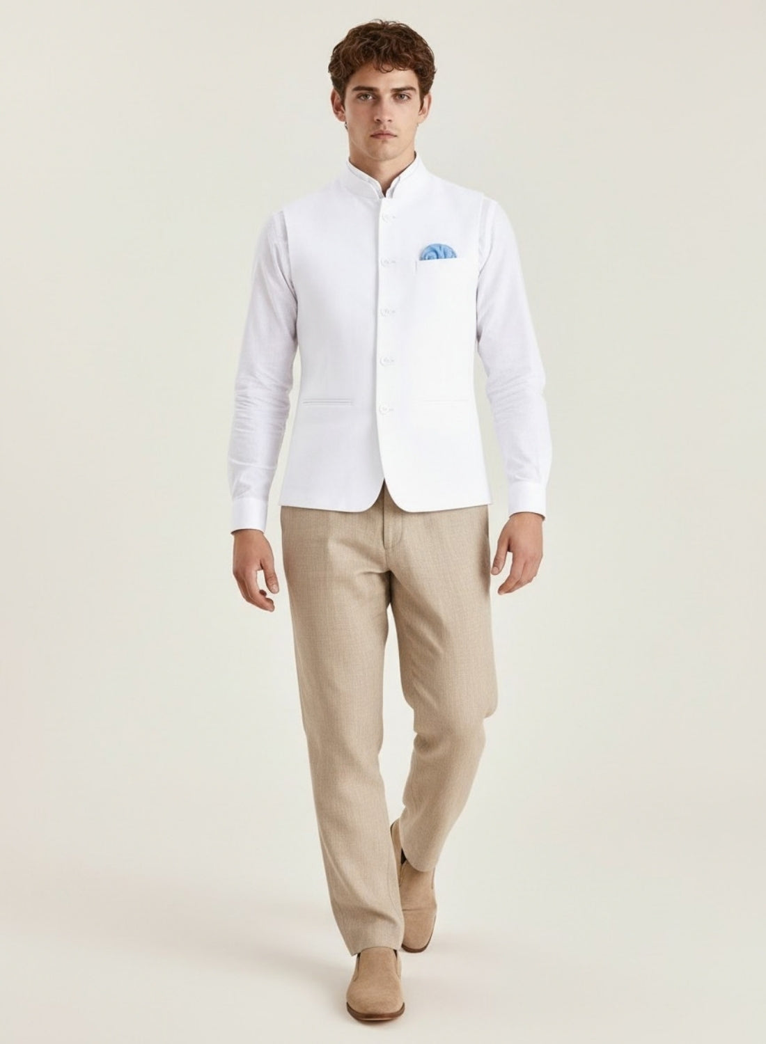 Men Kurta Set With Jacket