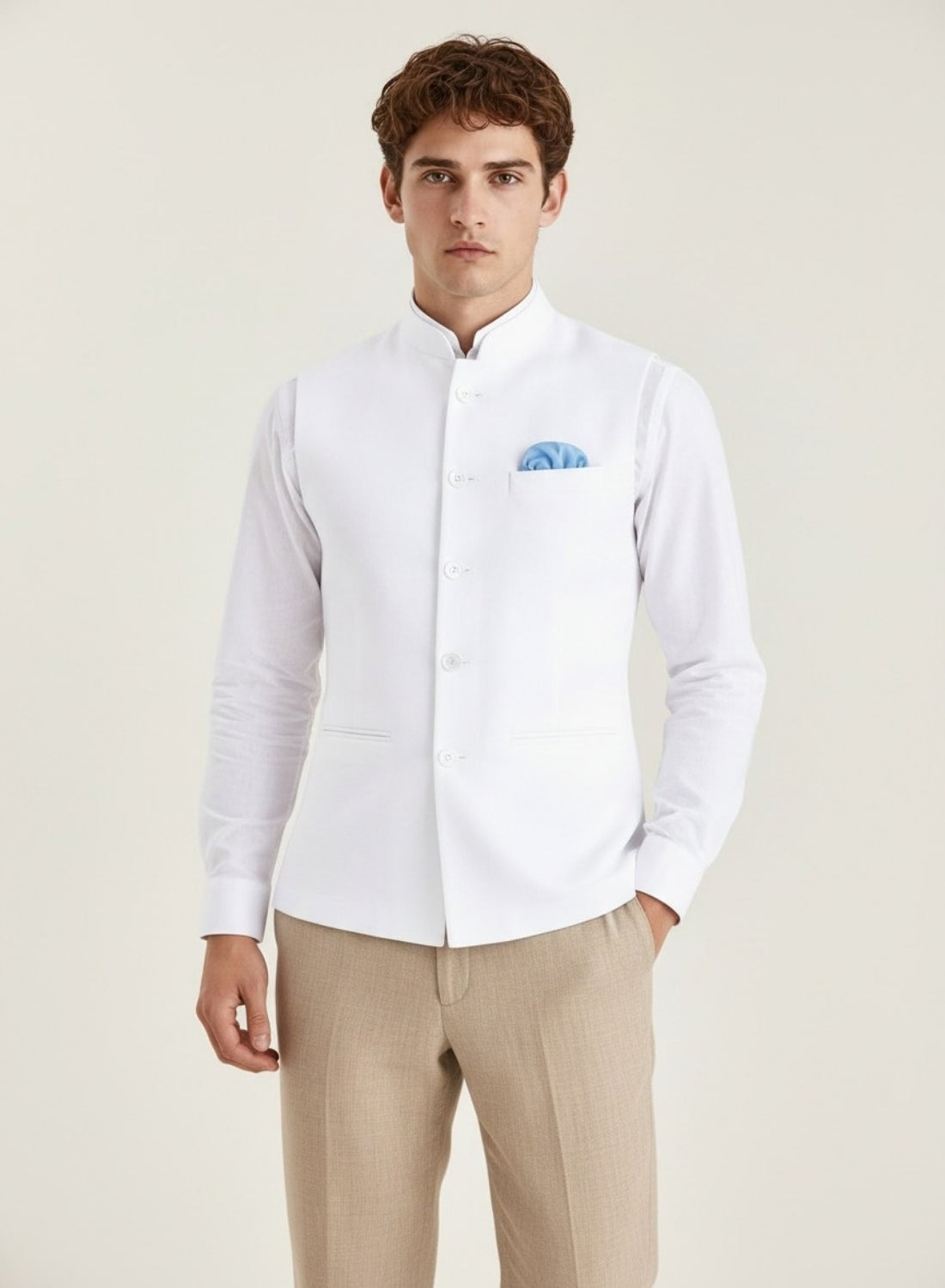 Men Kurta Set With Jacket