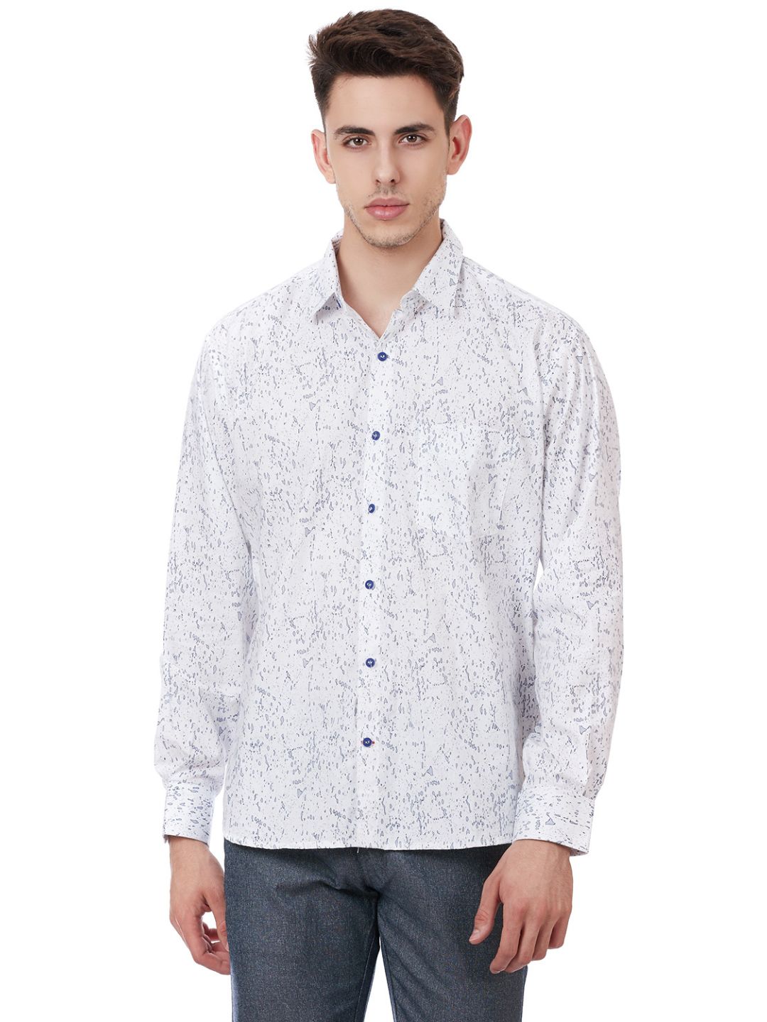White Water Printed Shirt - Tahvo India