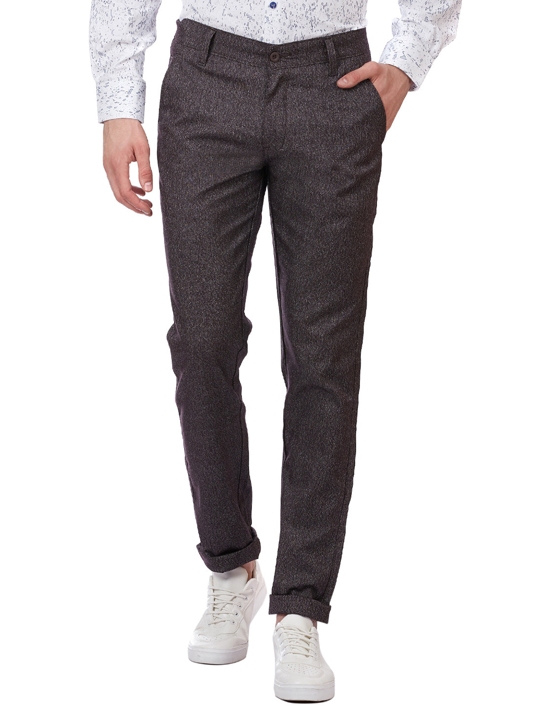 Men Brown Regular fit Trousers - Tahvo India