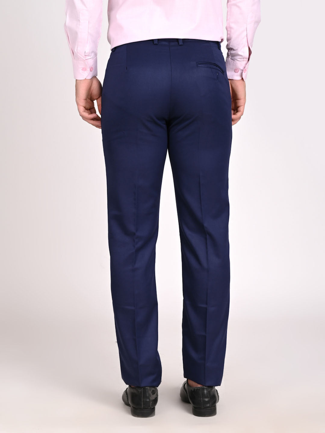 Men Blue Formal Trouser - Tahvo India