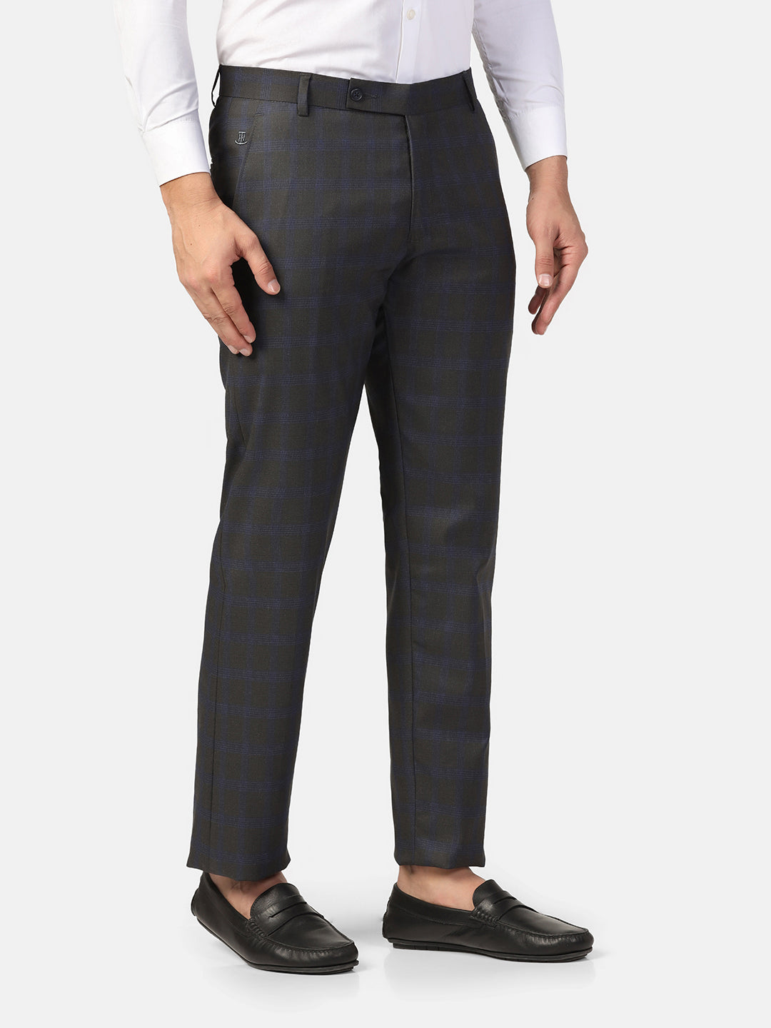 Formal Men Check Strechable Trousers - Tahvo India