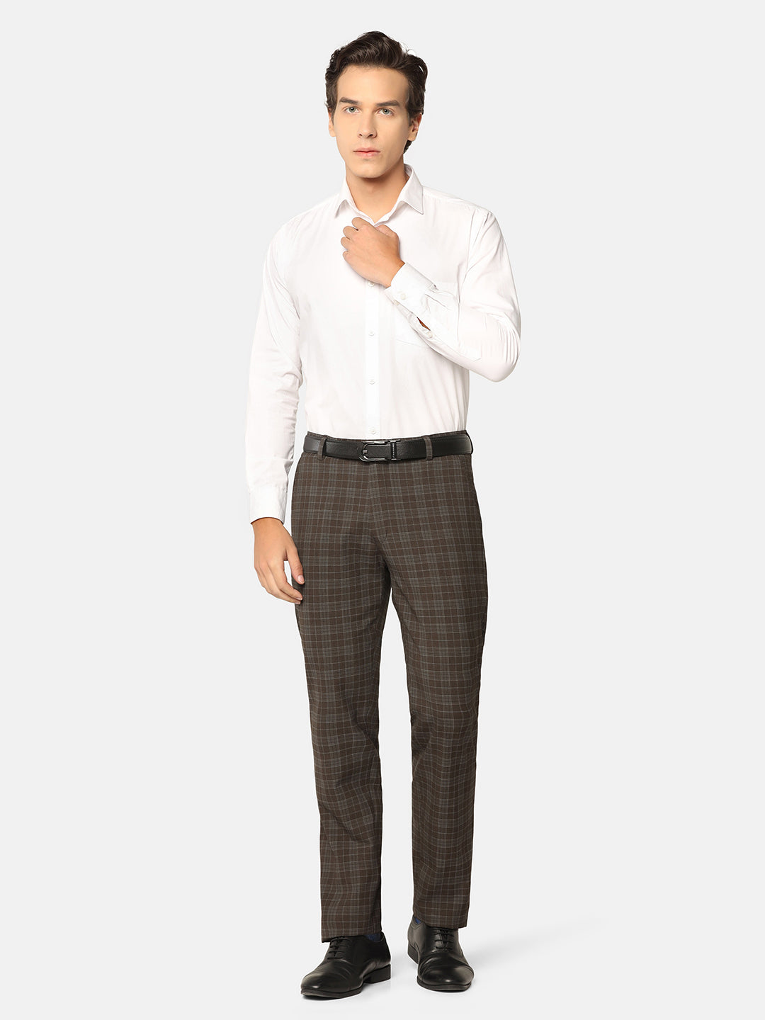 Men Stretchable Formal Trousers - Tahvo India