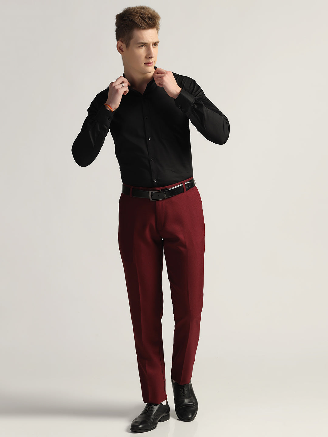 Mens Maroon Trousers - Tahvo India