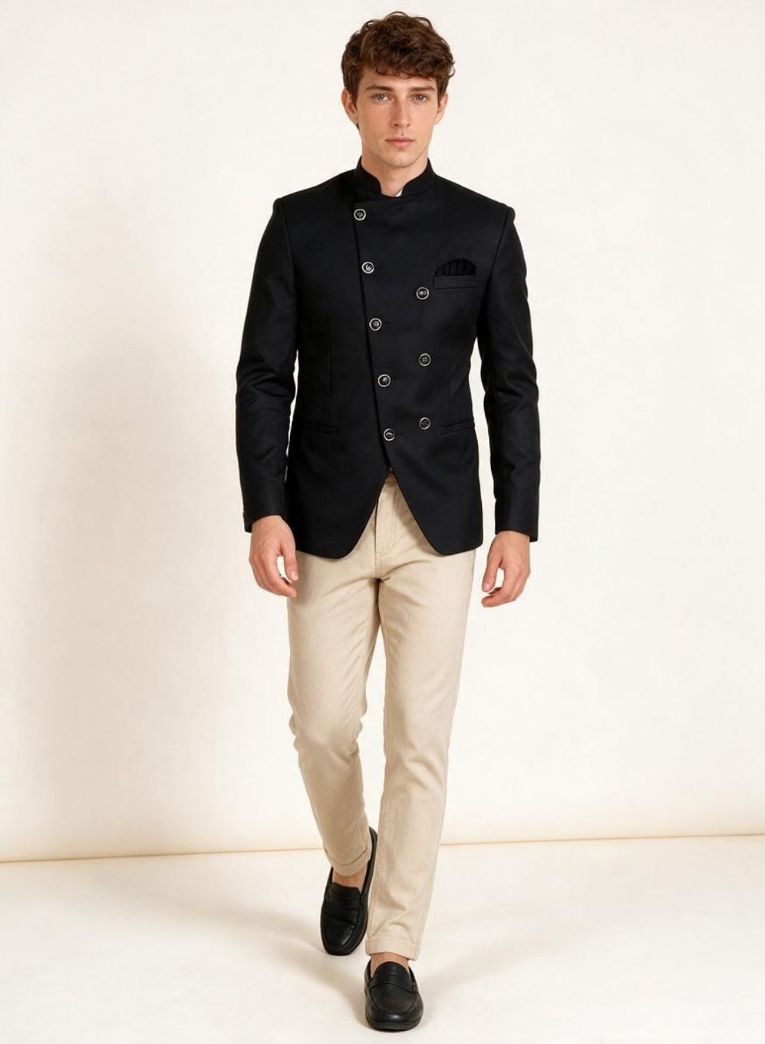 Black Press Bandgala Blazer