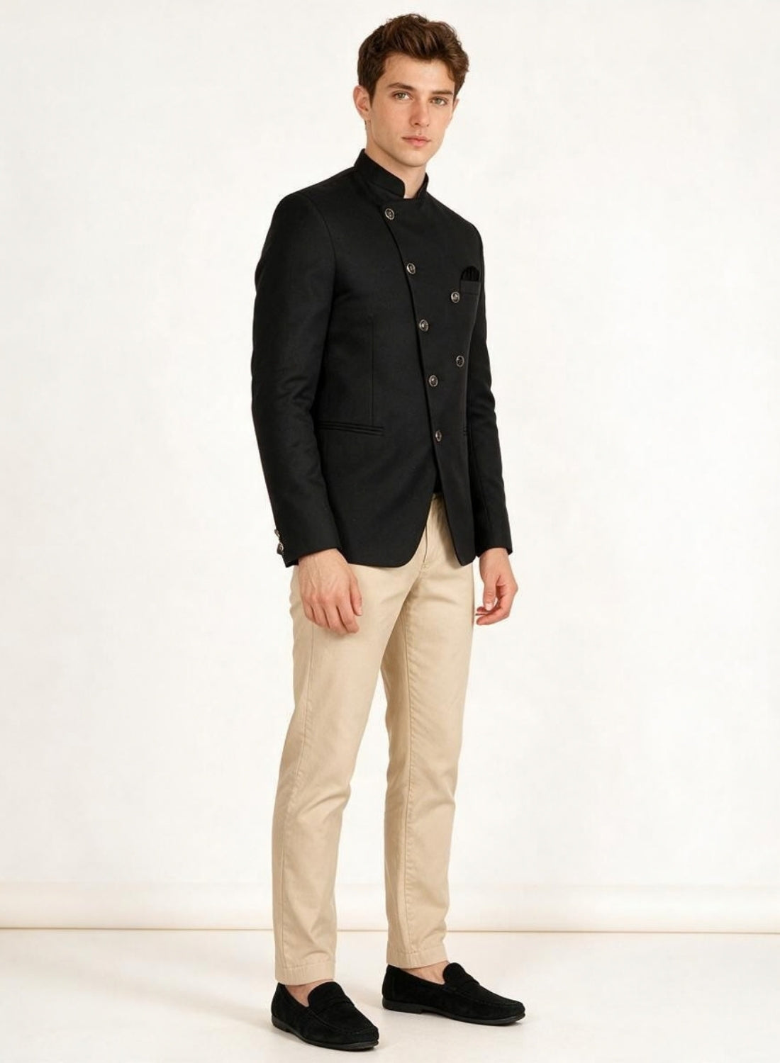 Black Press Bandgala Blazer