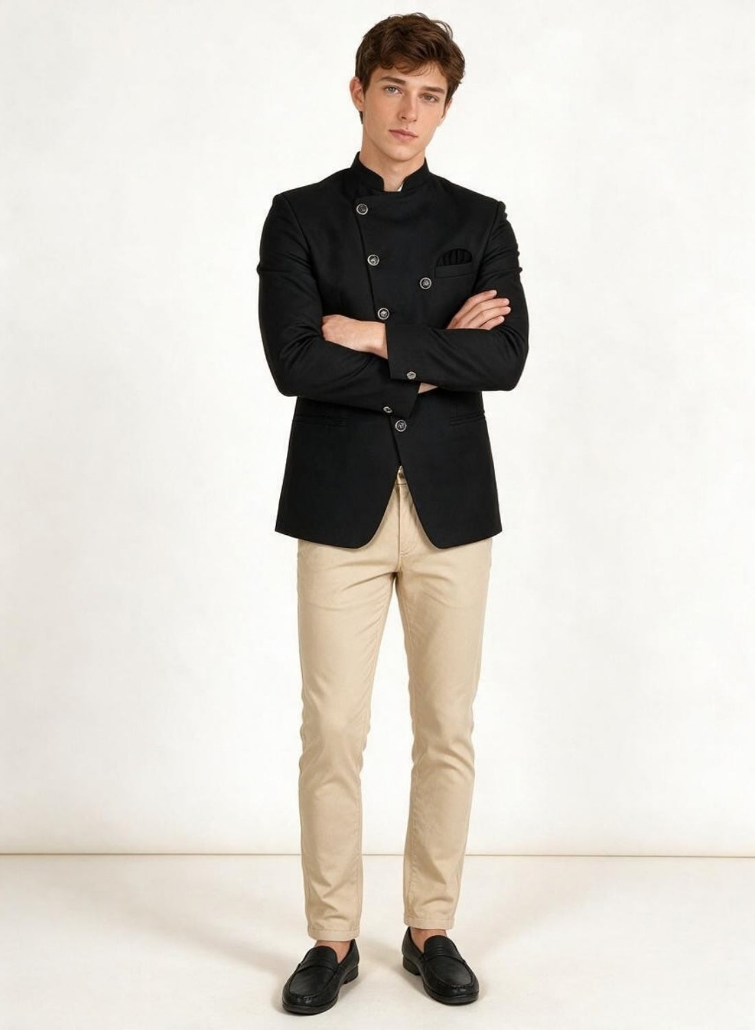 Black Press Bandgala Blazer