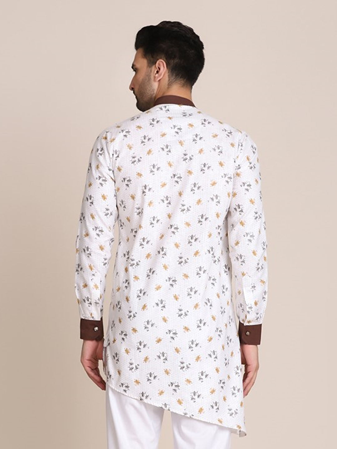 Men White Cotton Kurta - Tahvo India