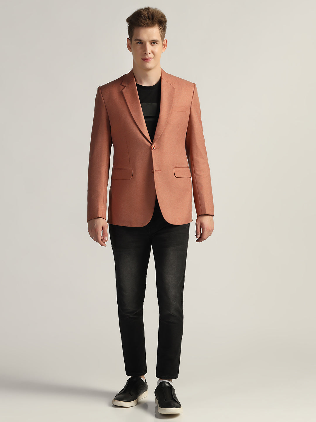 Men's Peach Blazer - Tahvo India
