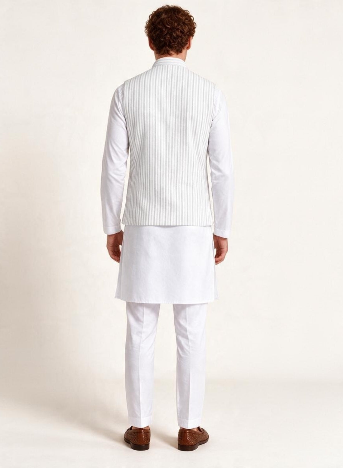 Men Kurta Set With Jacket