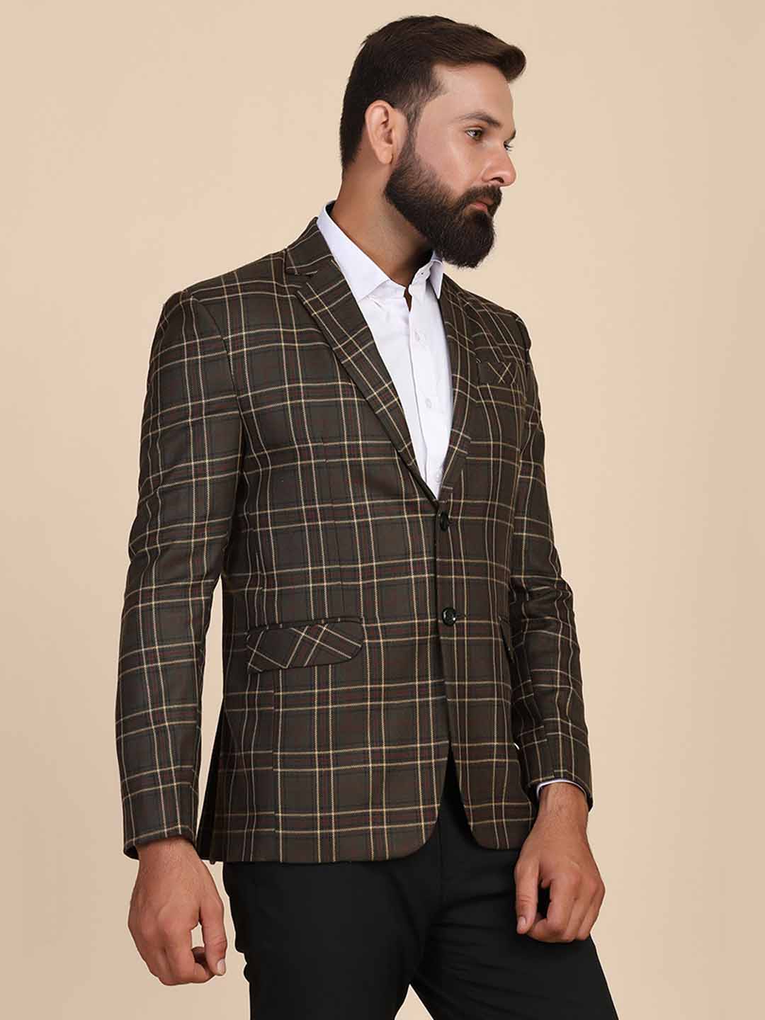 Men Tweed Designer Blazer - Tahvo India