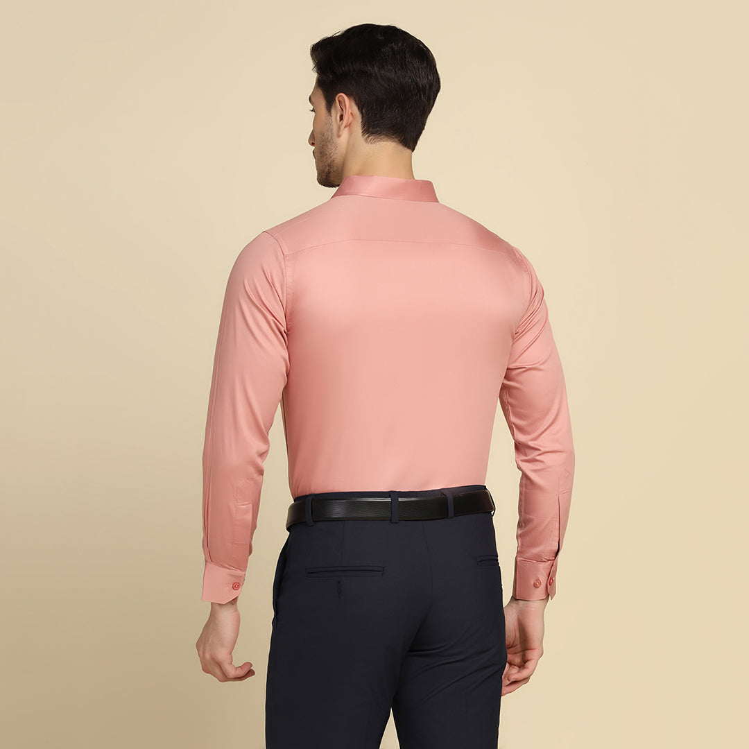 Men Pink Solid Shirt