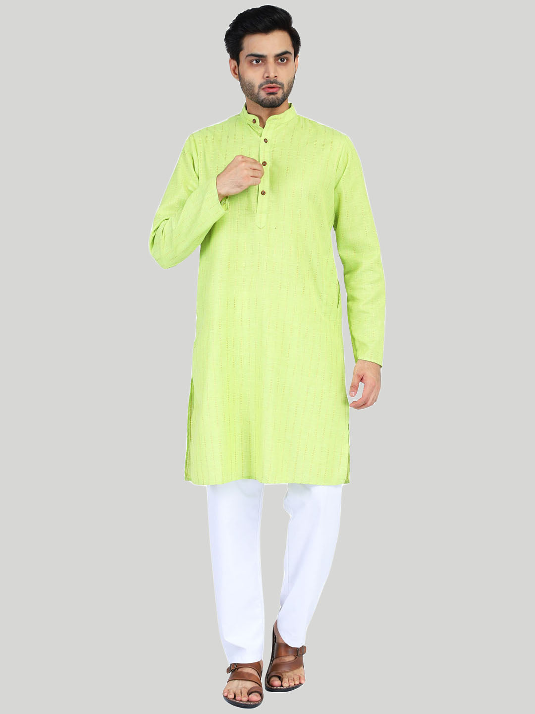 Men Casual Kurta And Pyjama - Tahvo India