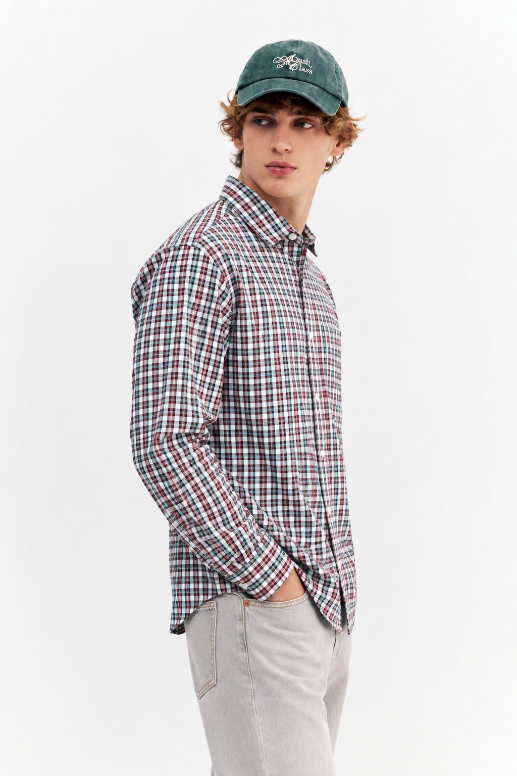 Men Casual Check Shirt