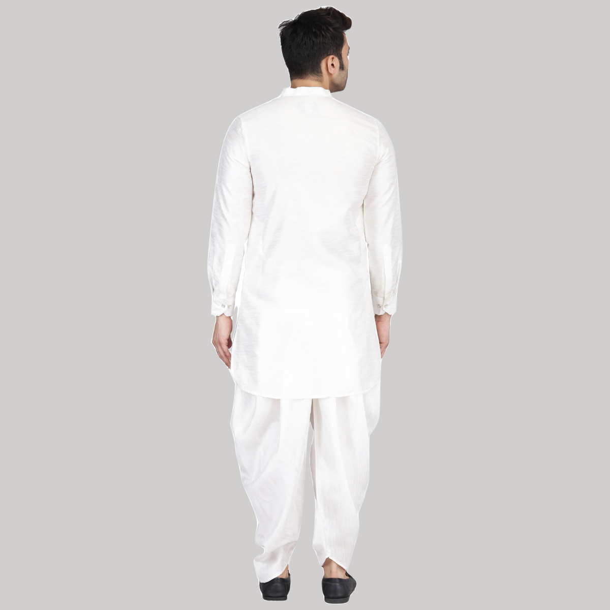 Men White Dhoti Kurta Set - Tahvo India