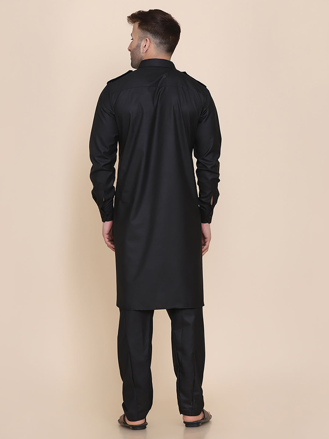 Men Black Pathani - Tahvo India