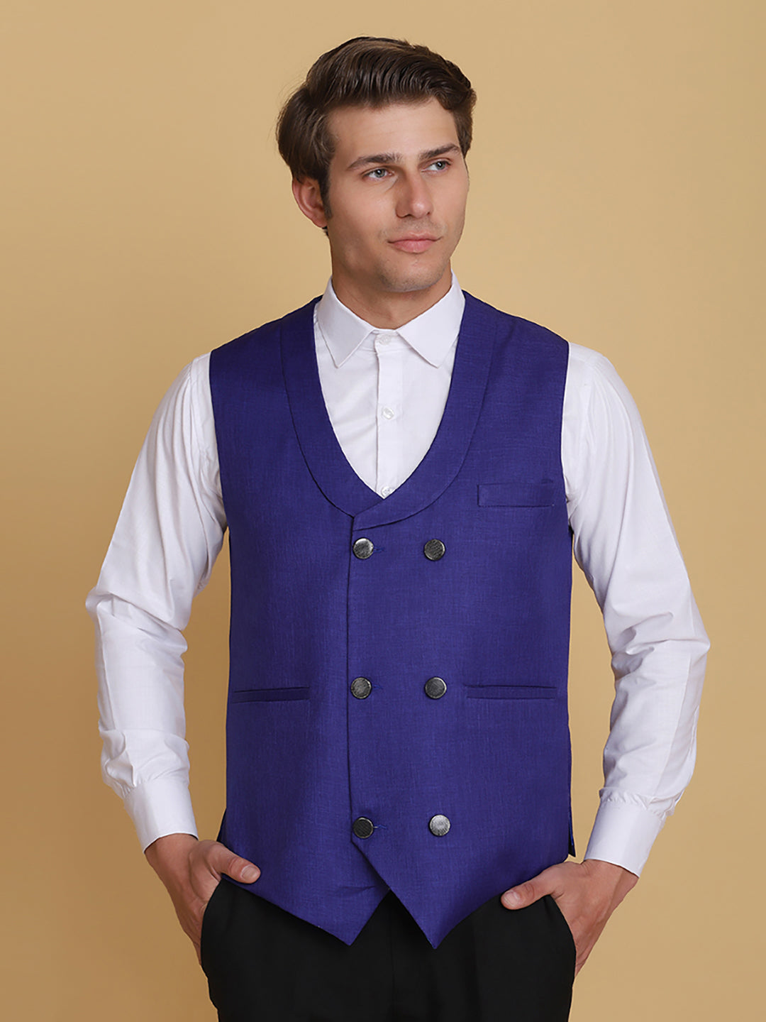 Purple Waist Coat - Tahvo India