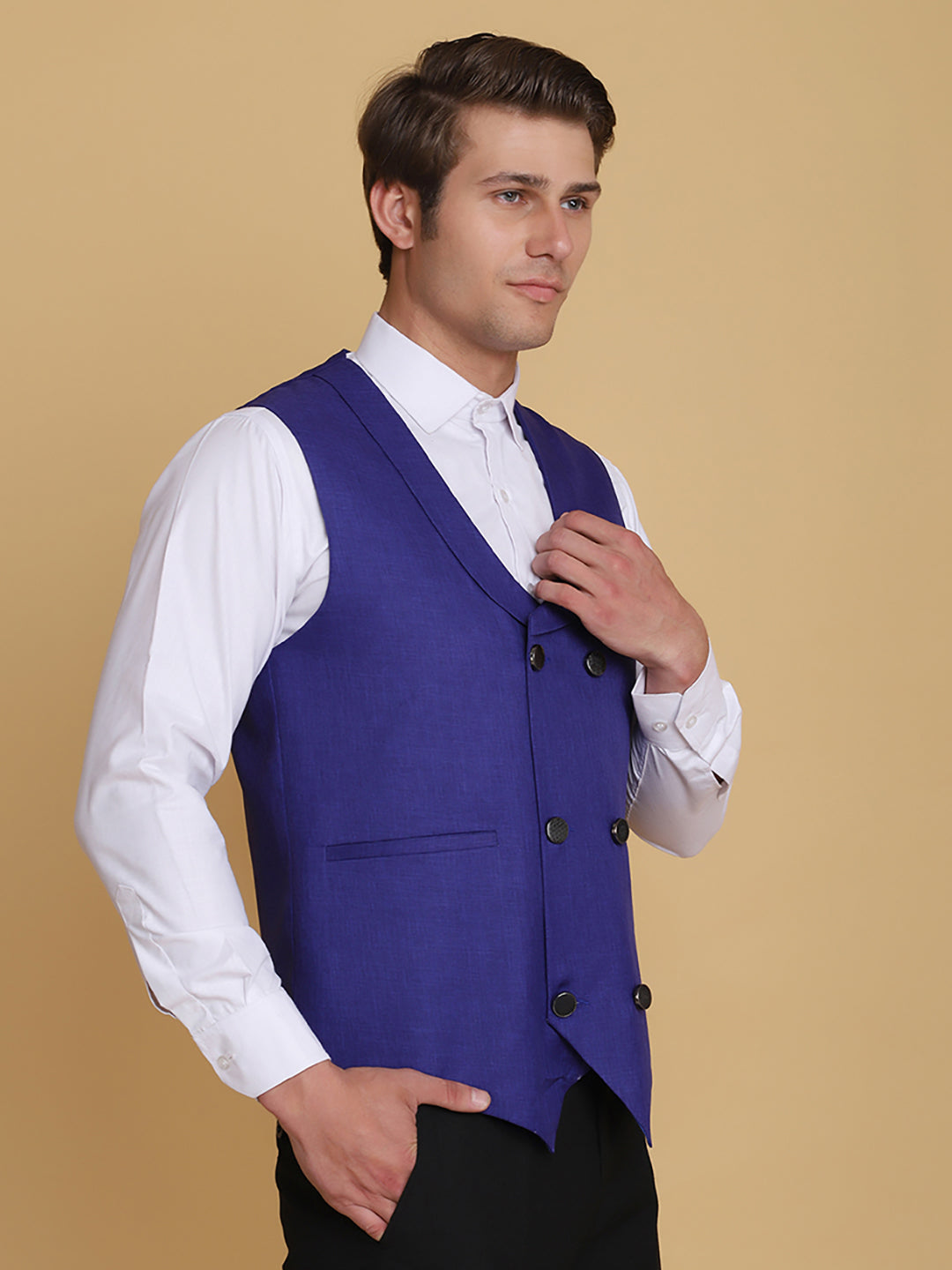 Purple Waist Coat - Tahvo India
