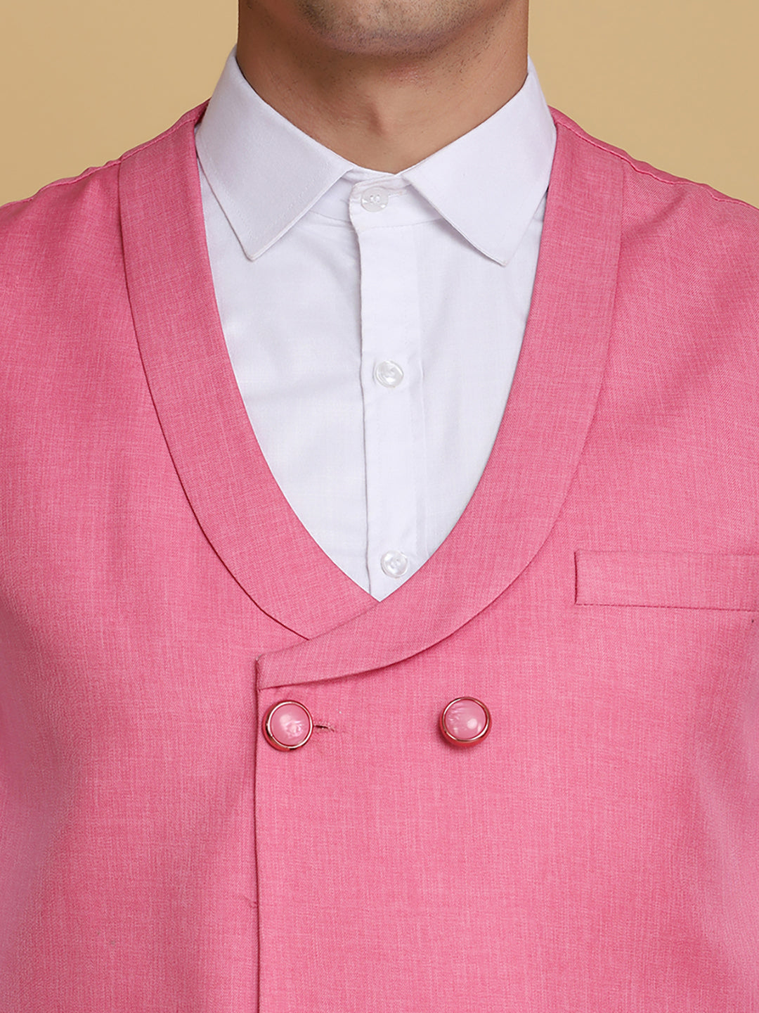 Pink Waist Coat - Tahvo India