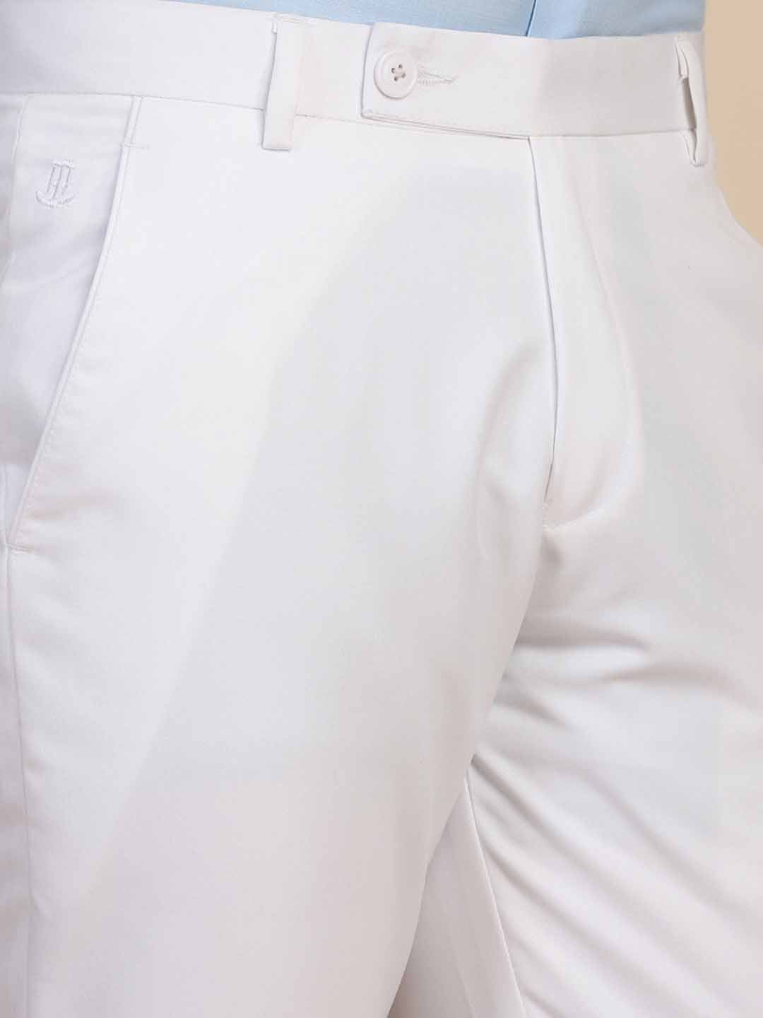 White Formal Trousers - Tahvo India