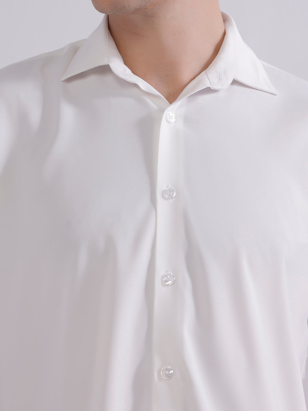 Men White Boxy Shirt