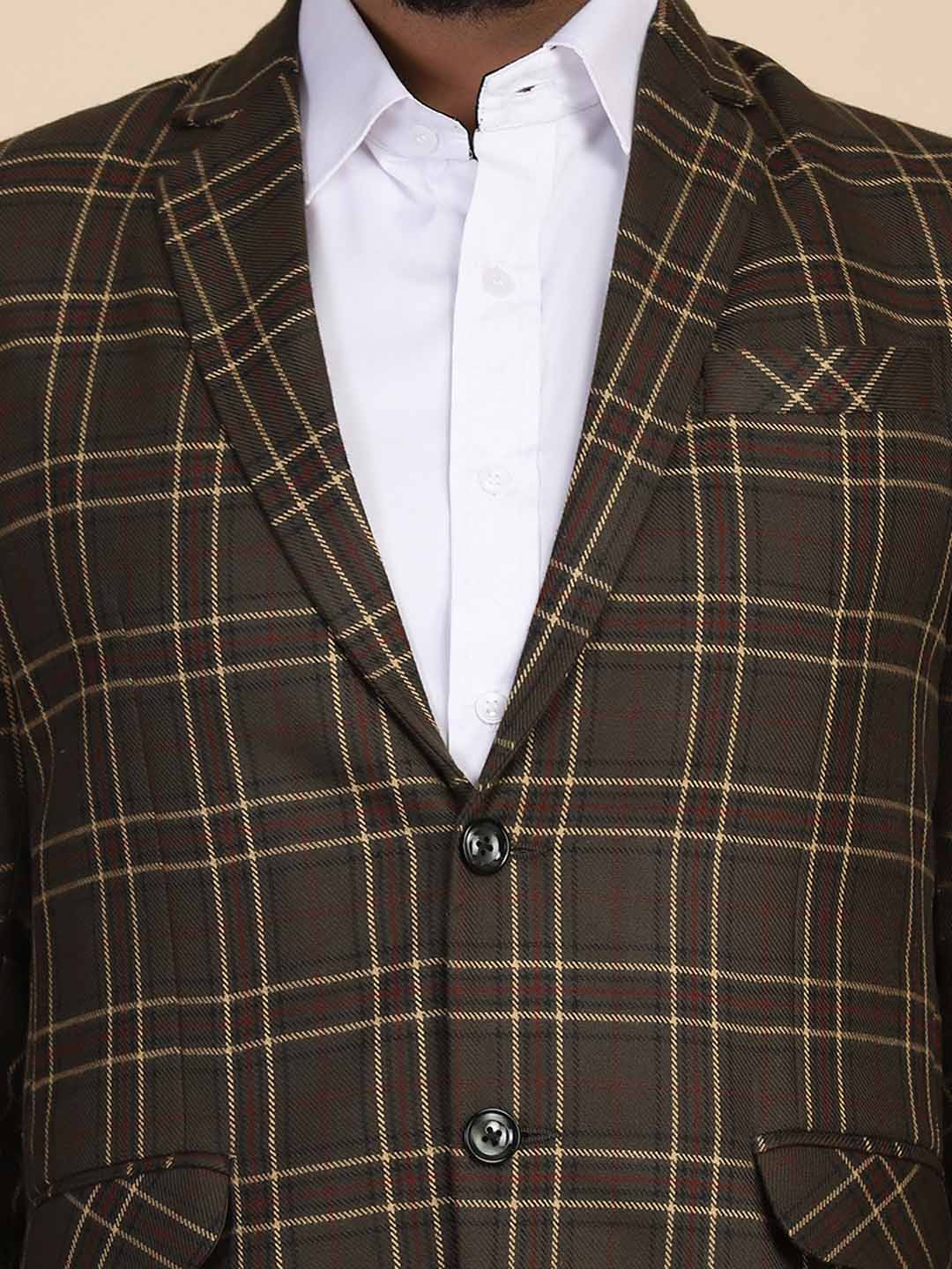Men Tweed Designer Blazer - Tahvo India