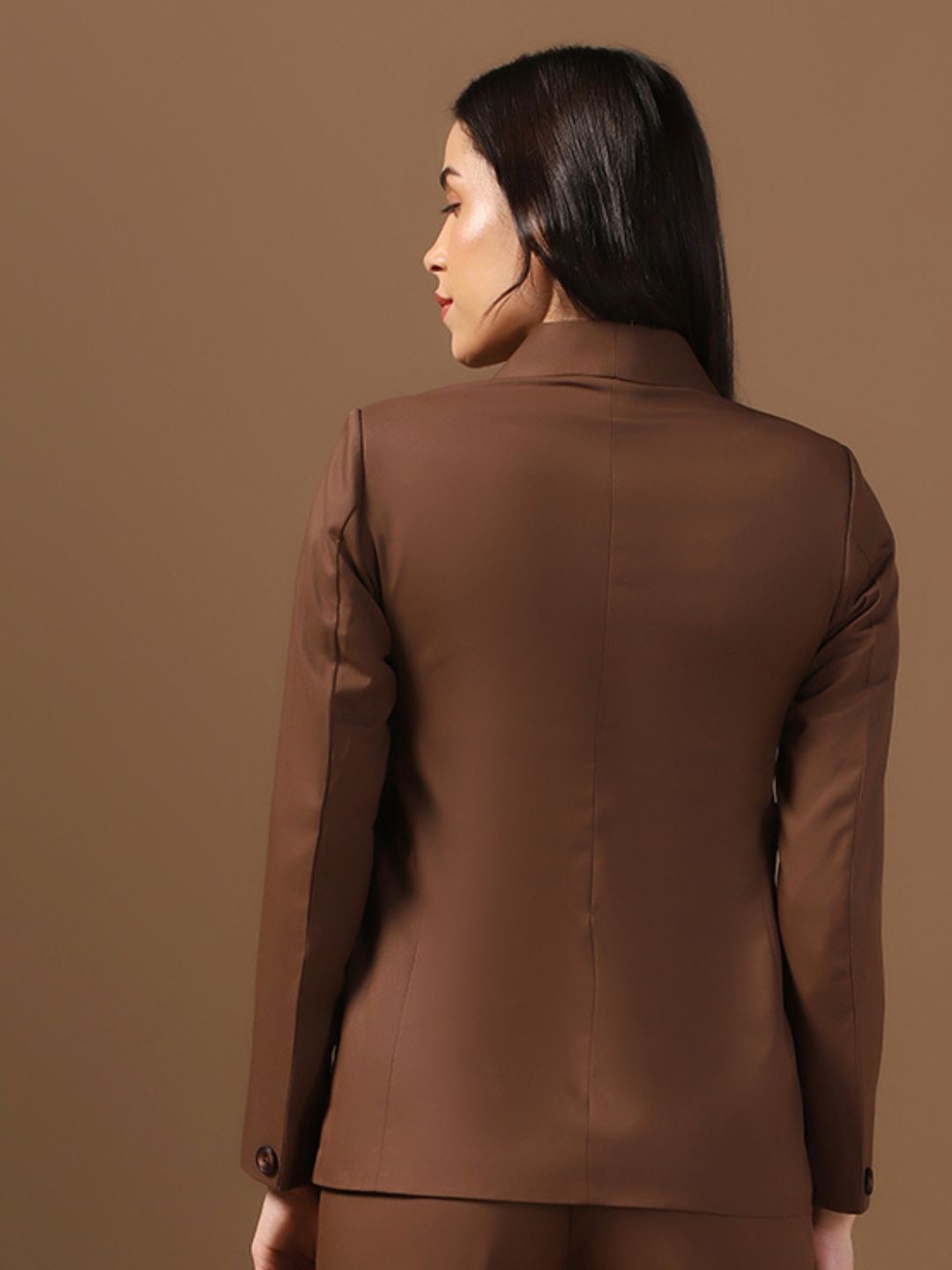 Brown Women Blazer - Tahvo India