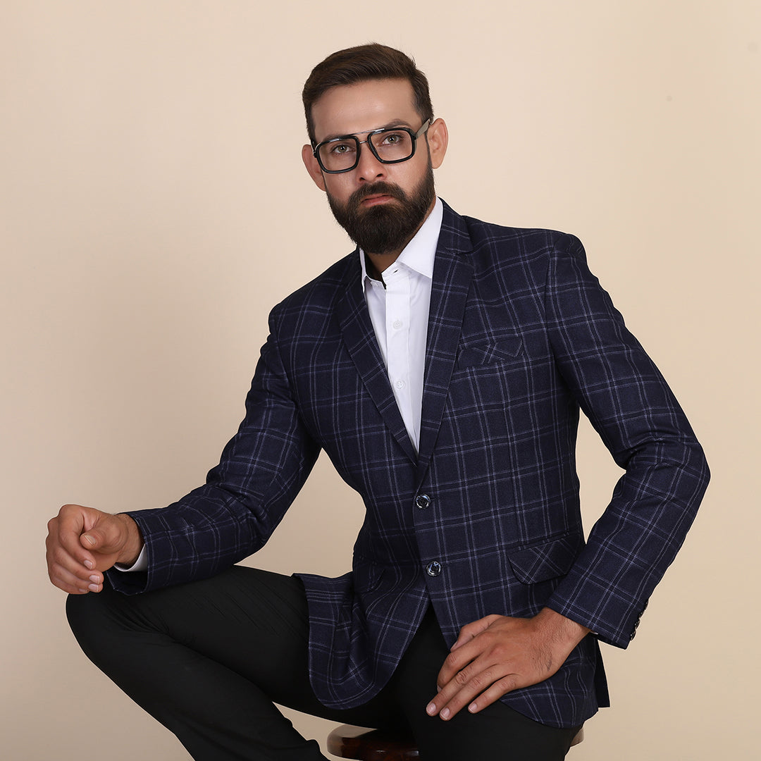 Tweed Check Men Suit