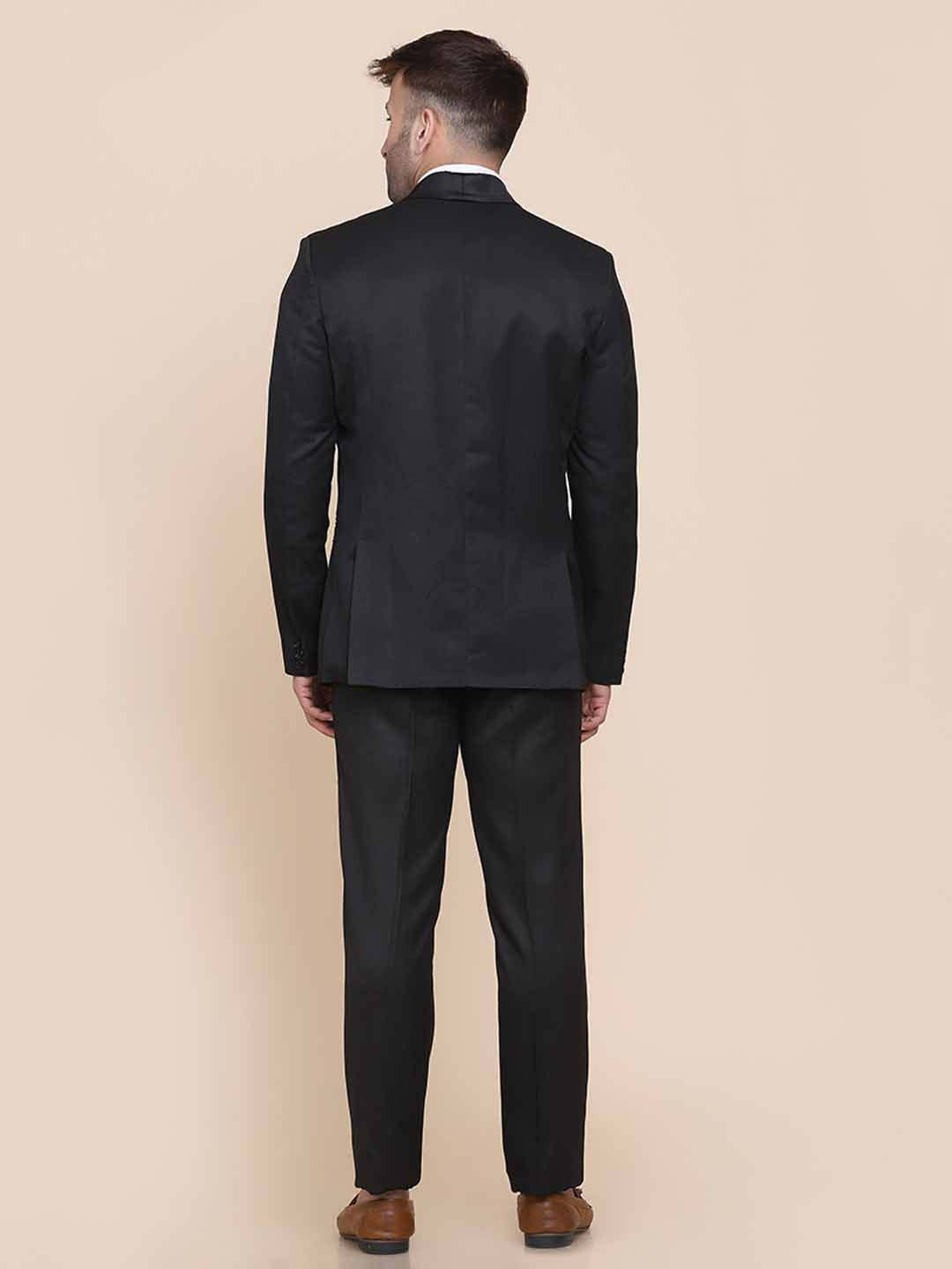 Men Black Tuxedo Suit