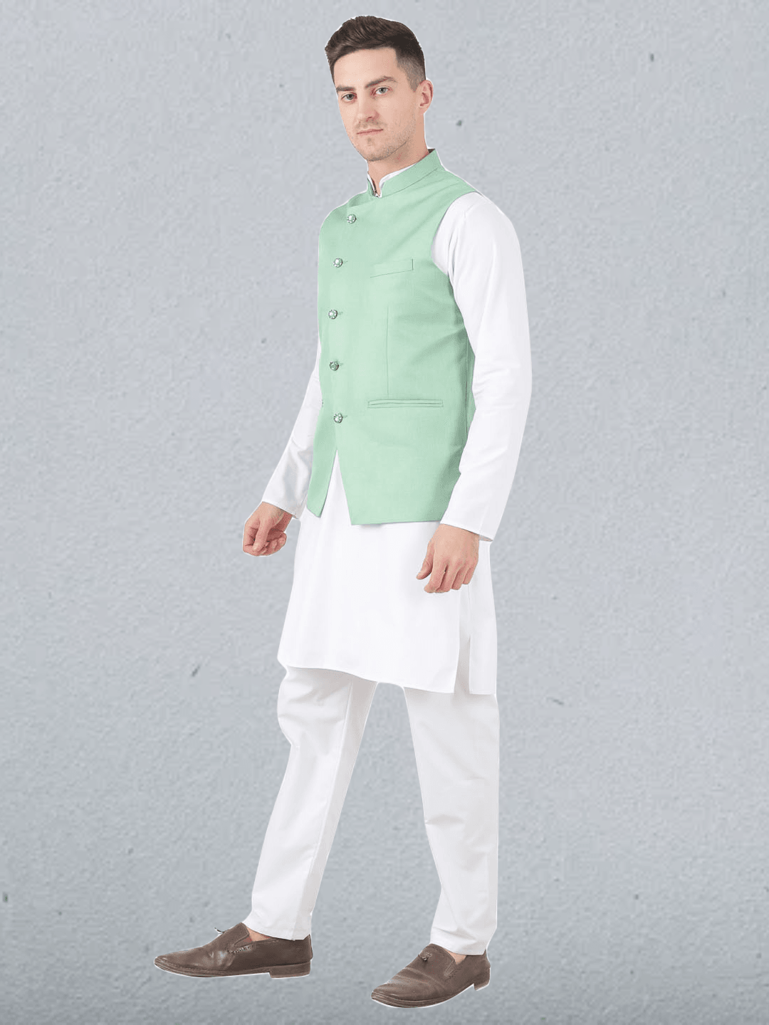 Men Kurta Set With Jacket - Tahvo India