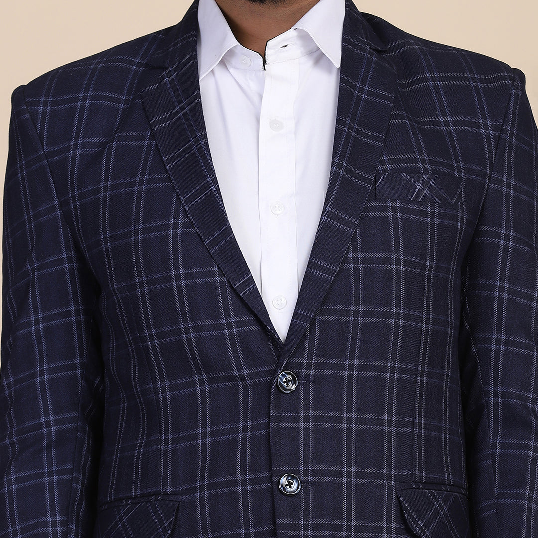 Tweed Check Men Suit