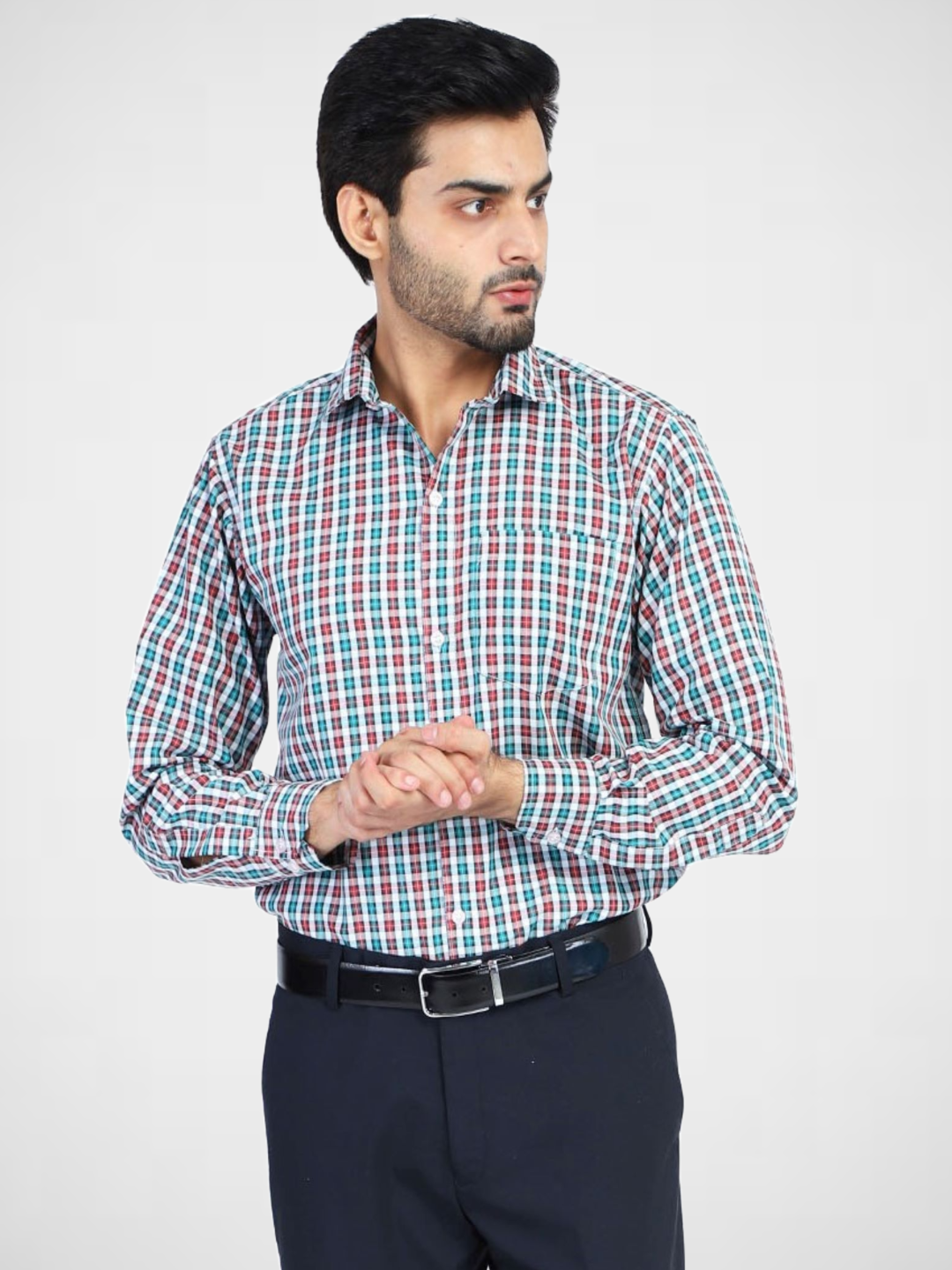 Green Checkered Casual Shirt - Tahvo India