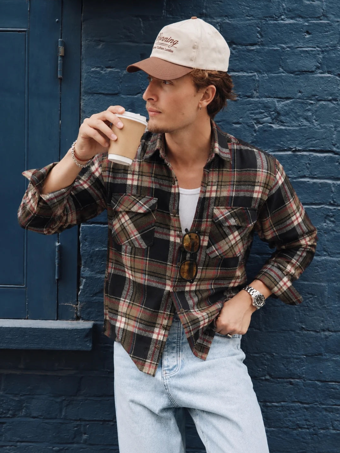 Men Plaid Flannel Shirt